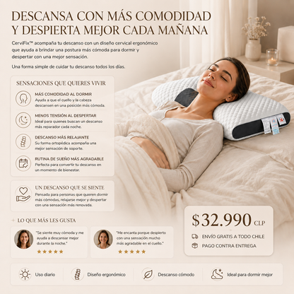 CerviFix™ Almohada Cervical Ortopedica