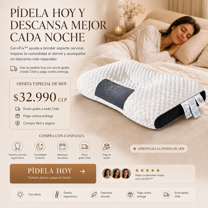 CerviFix™ Almohada Cervical Ortopedica