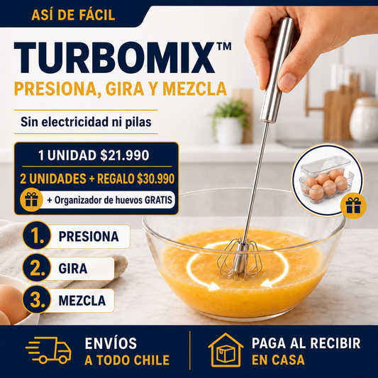 TurboMix™ – Batidor Automático Manual