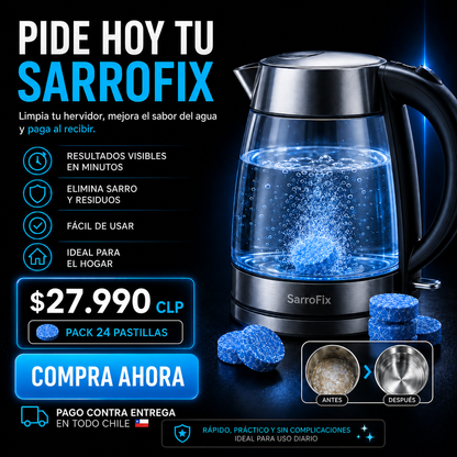 SarroFix™ – Limpieza Profunda para Hervidores
